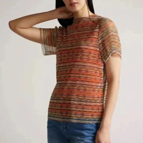 Ted Baker Damla Pleated T Shirt Size 0 - Picture 4 of 9